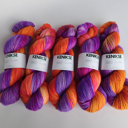 DK Superwash Bluefaced Leicester Wool Yarn 100g in colour Hot Wheels