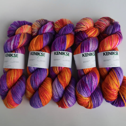 Aran Superwash Merino Wool Yarn 100g in colour Hot Wheels