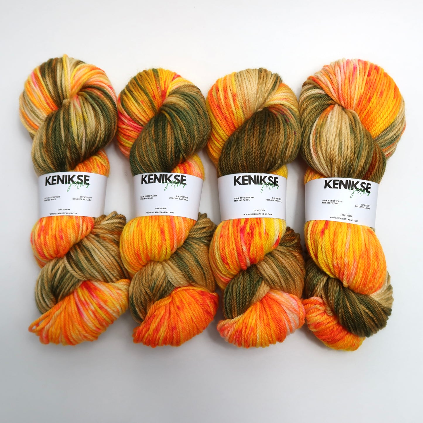 DK Superwash Merino Wool Yarn 100g in colour Sahara