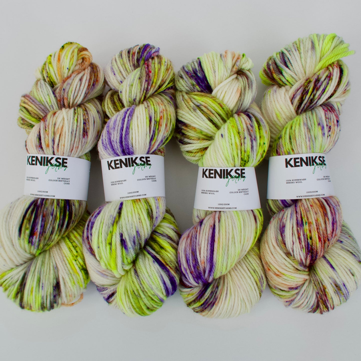 DK Superwash Merino Wool Yarn 100g in colour Birthday Cake