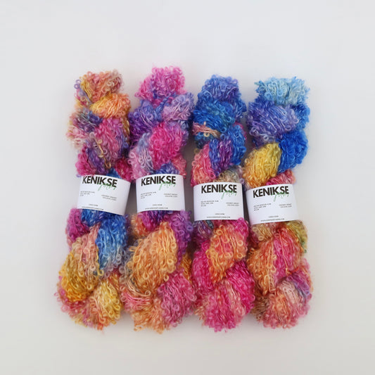 Chunky Mohair Loop yarn 100g in colour Lucky