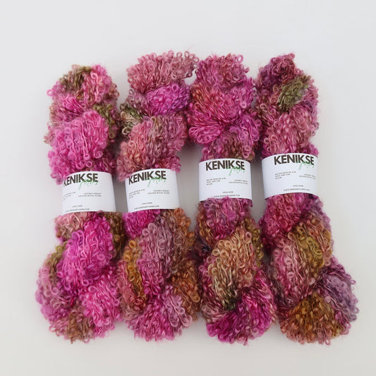 Chunky Mohair Loop yarn 100g in colour Royal Flush