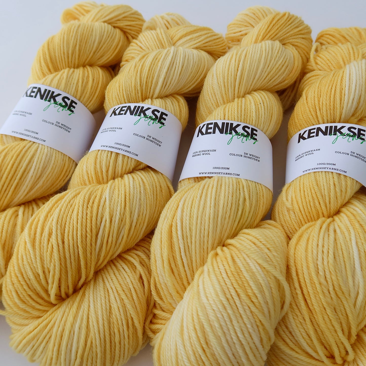 DK Superwash Merino Wool Yarn 100g in colour Honeydew