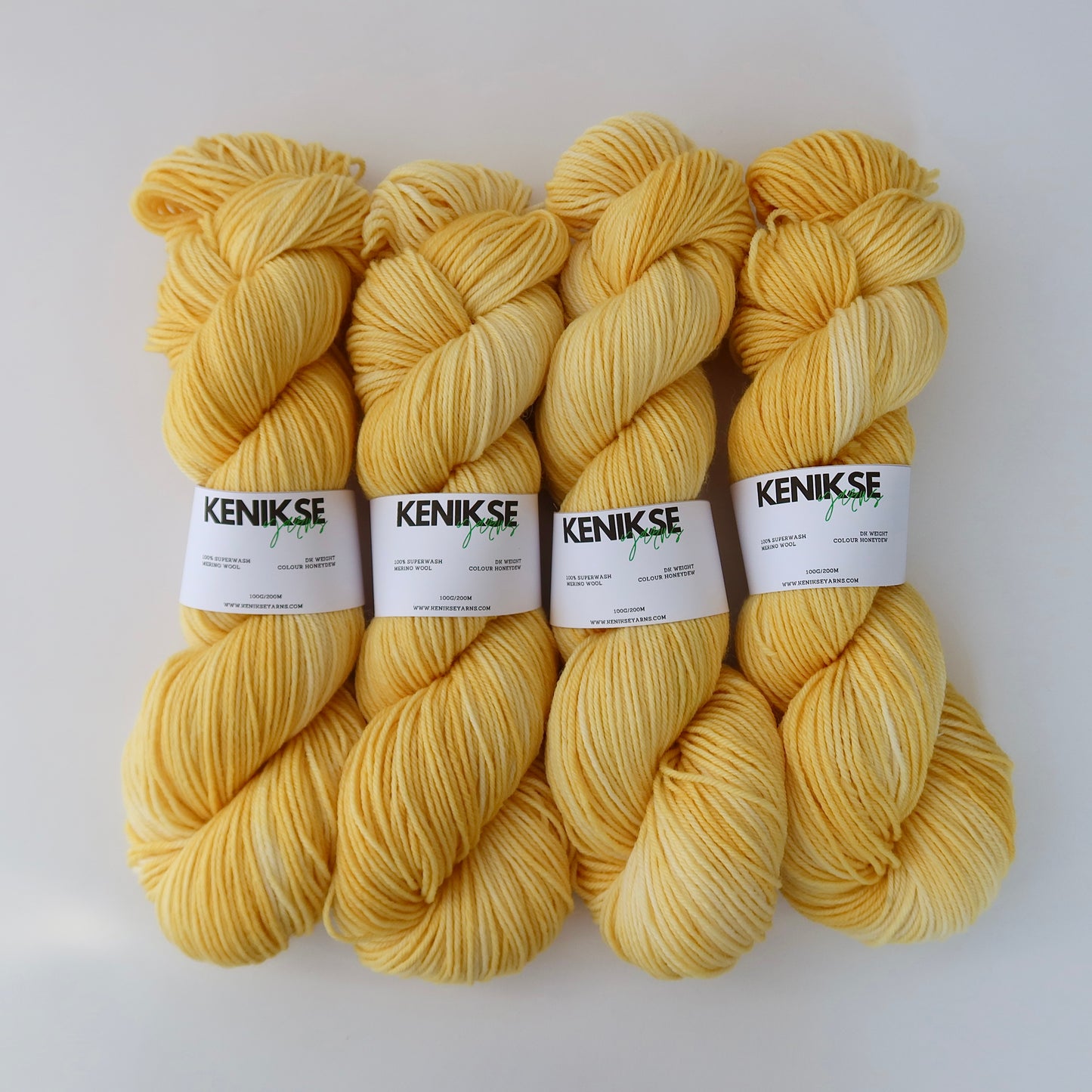 DK Superwash Merino Wool Yarn 100g in colour Honeydew