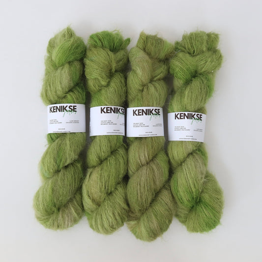 Lace Baby Suri Alpaca and Silk Yarn 50g in colour Avocado