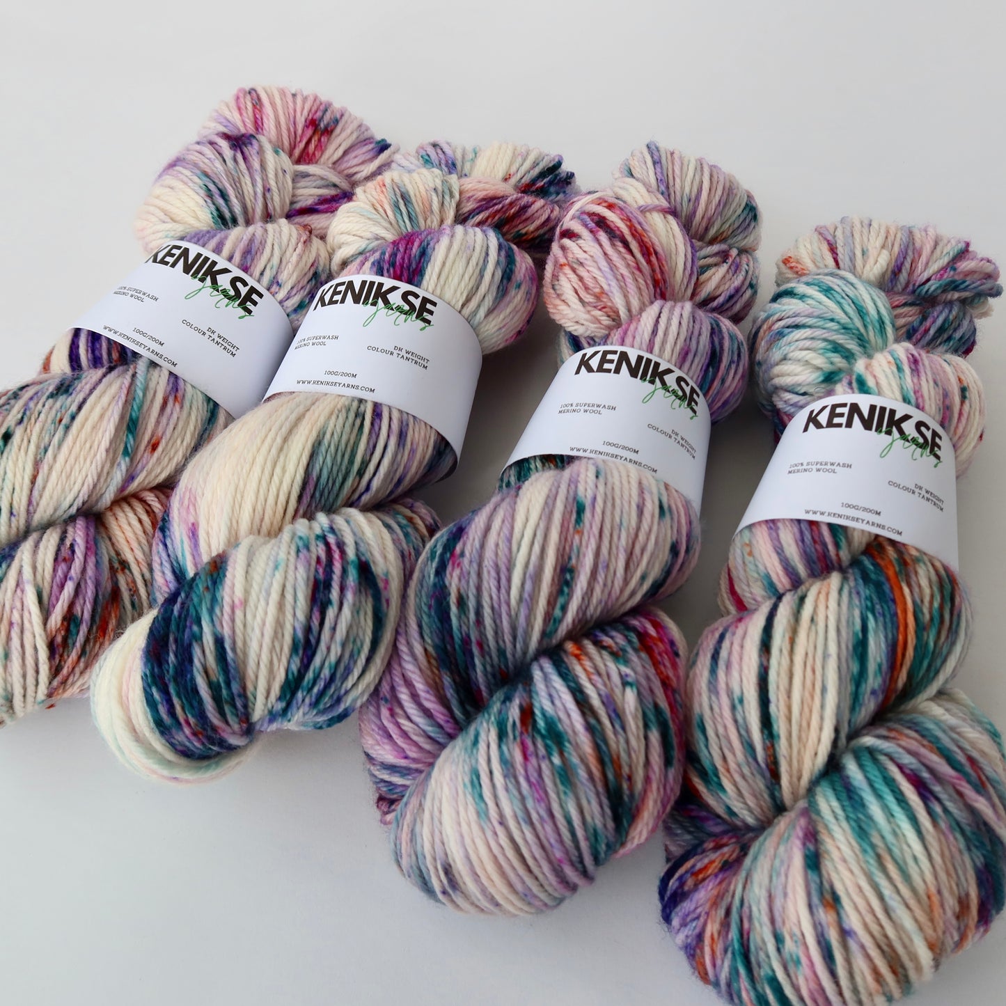 DK Superwash Merino Wool Yarn 100g in colour Tantrum