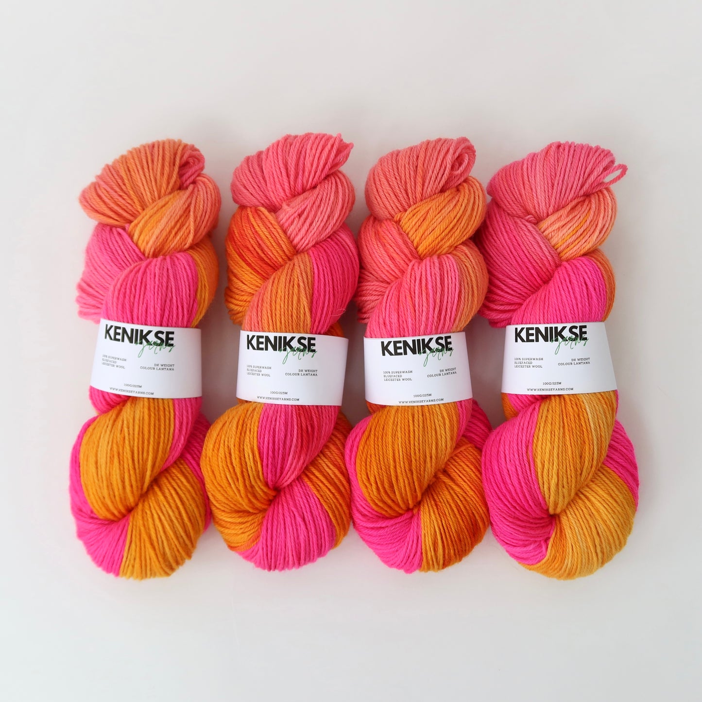DK Superwash Bluefaced Leicester Wool Yarn 100g in colour Lantana