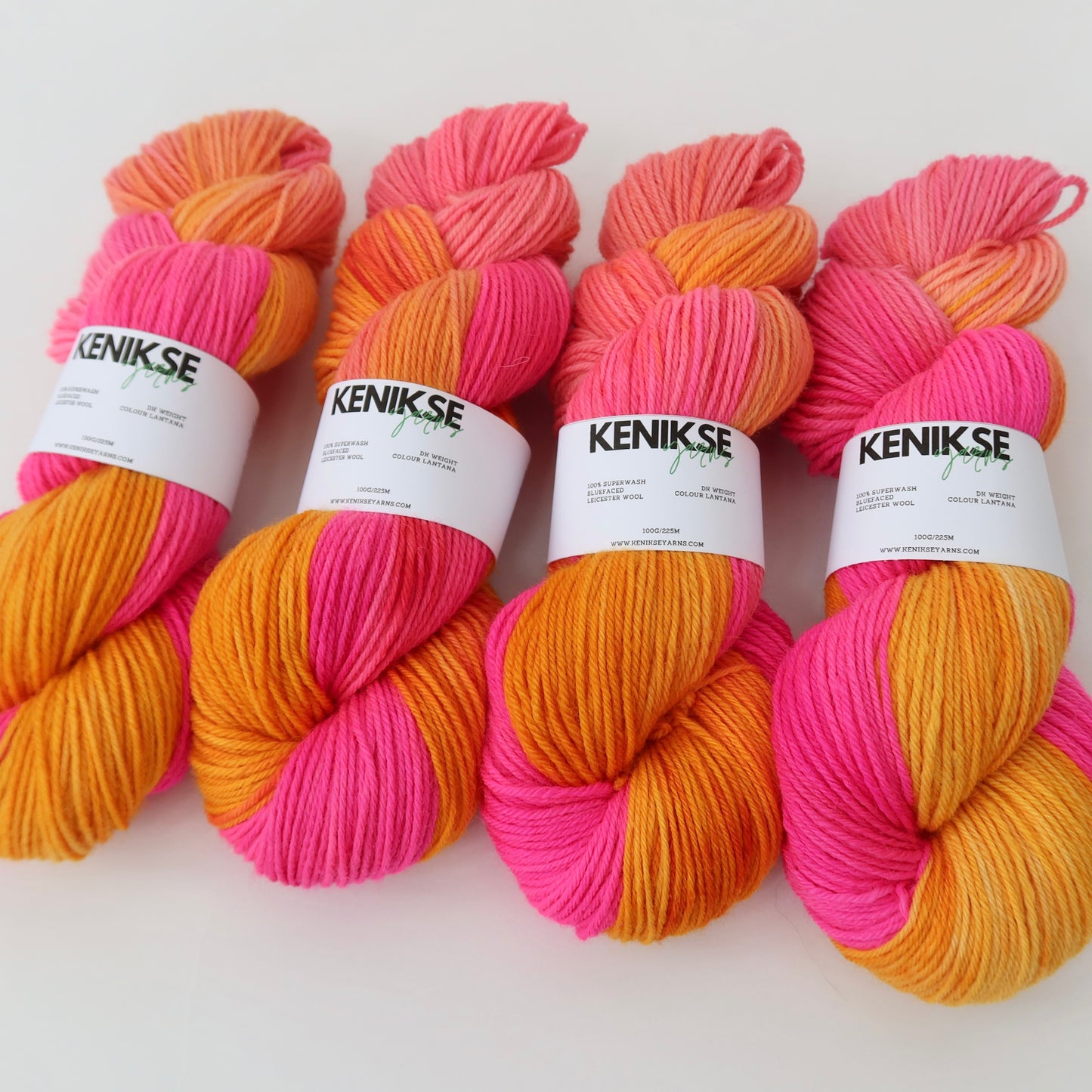 DK Superwash Bluefaced Leicester Wool Yarn 100g in colour Lantana