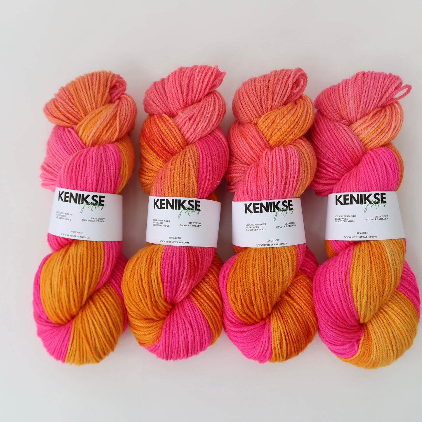 DK Superwash Bluefaced Leicester Wool Yarn 100g in colour Lantana