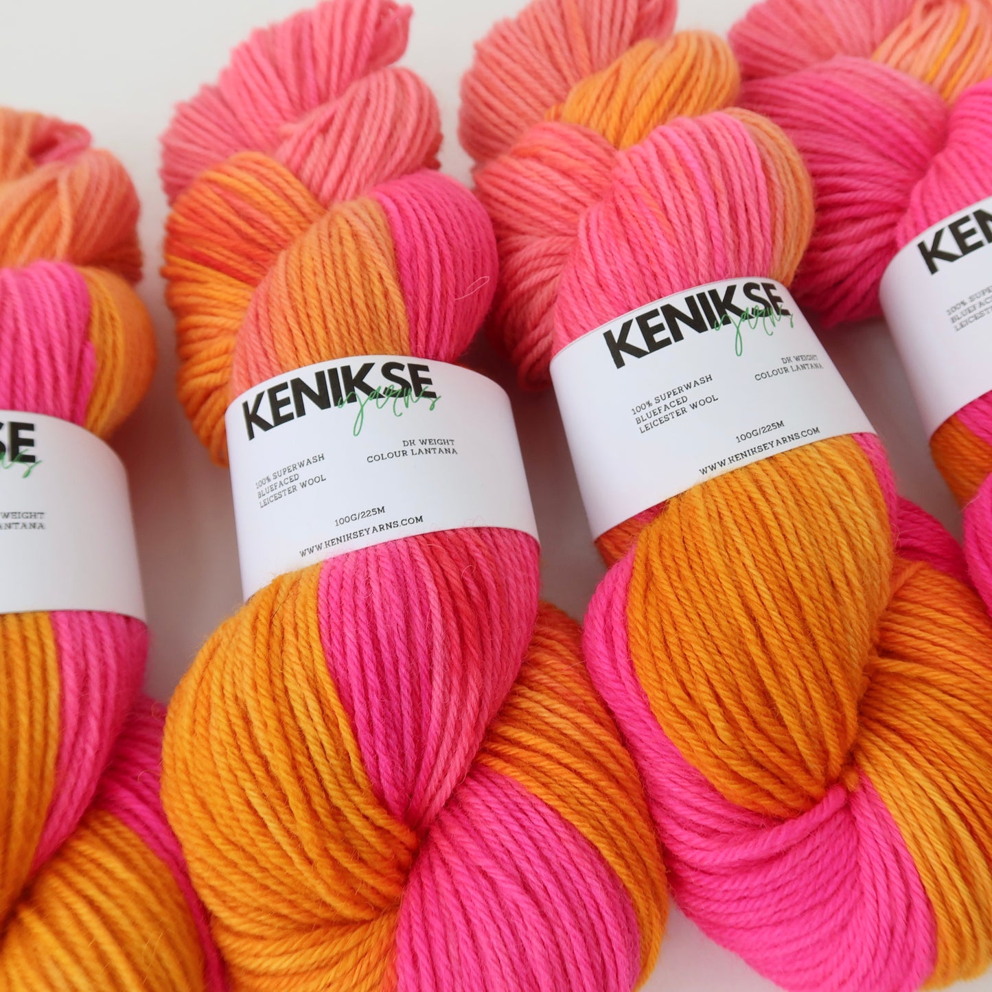 DK Superwash Bluefaced Leicester Wool Yarn 100g in colour Lantana