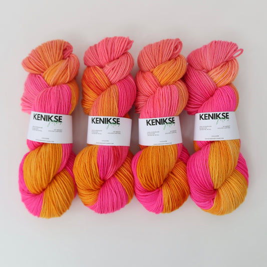 DK Superwash Bluefaced Leicester Wool Yarn 100g in colour Lantana