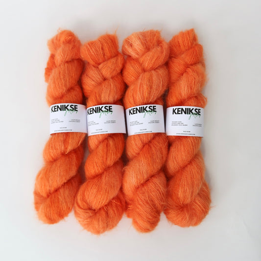 DK Baby Suri Alpaca and Silk Yarn 100g in colour Carrot