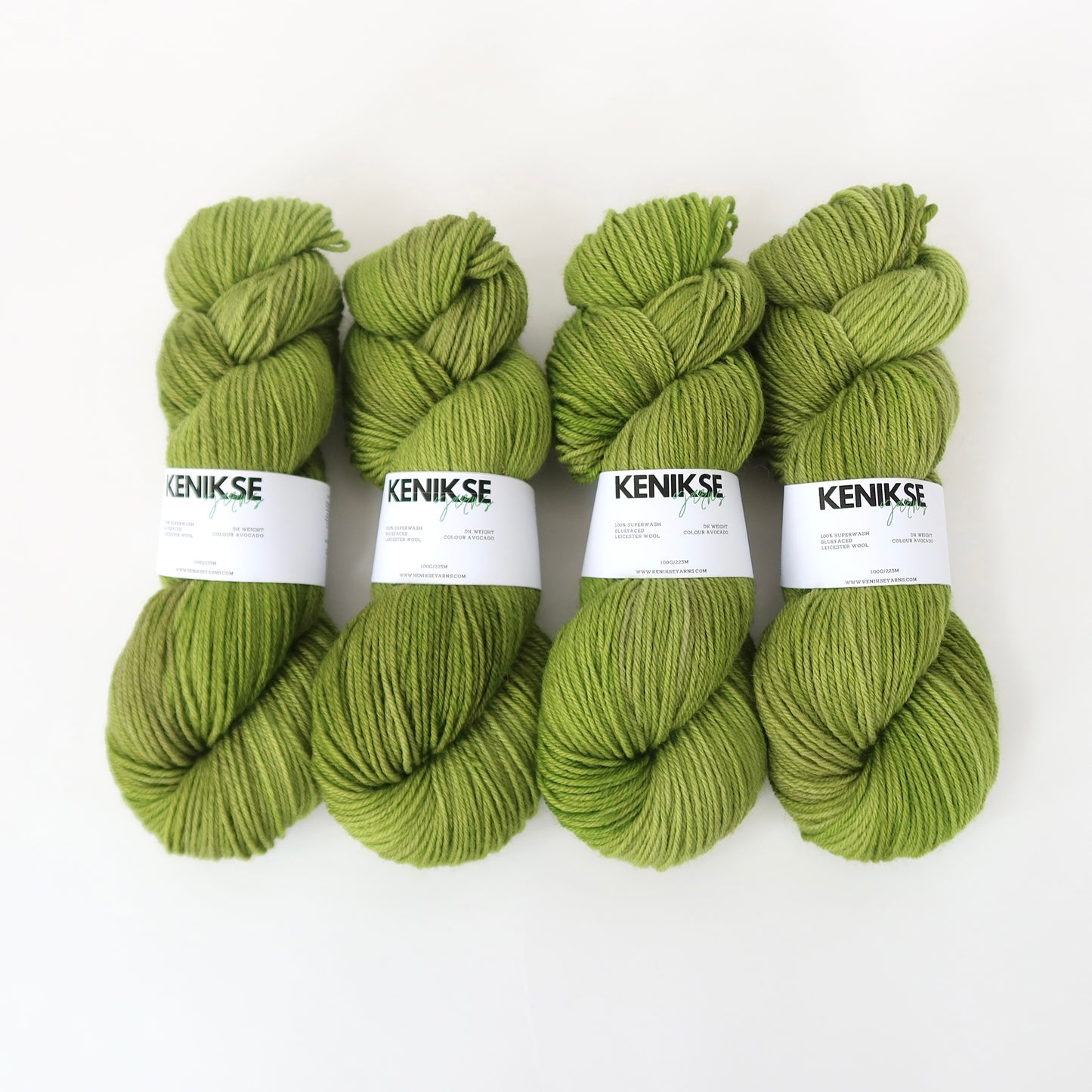 DK Superwash Bluefaced Leicester Wool Yarn 100g in colour Avocado