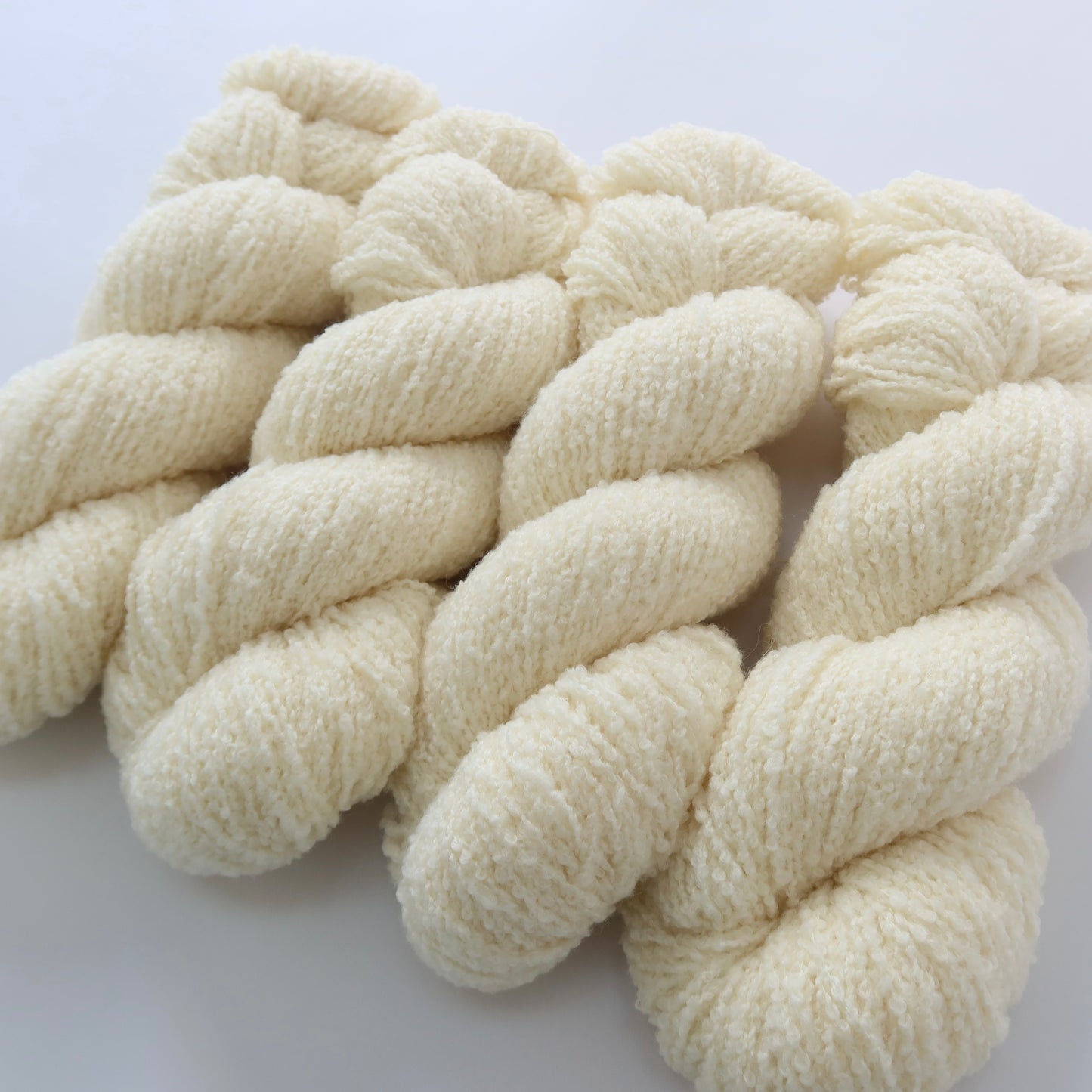 DK Superwash Merino Boucle Wool 100g undyed