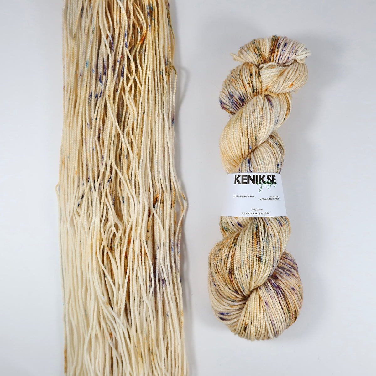 DK Merino Wool Yarn 100g in colour Desert Tan