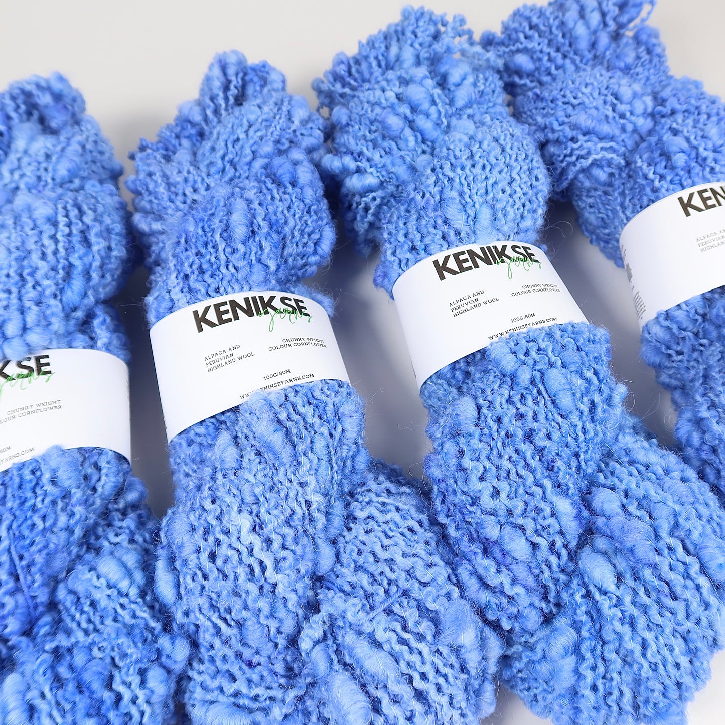 Chunky bobble yarn 100g in colour Cornflower