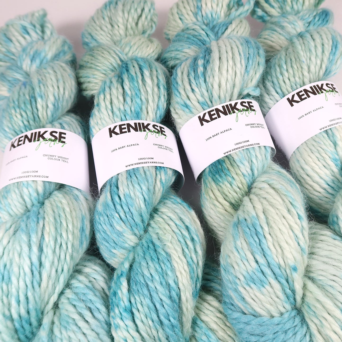 Chunky Baby Alpaca yarn 100g in colour Teal
