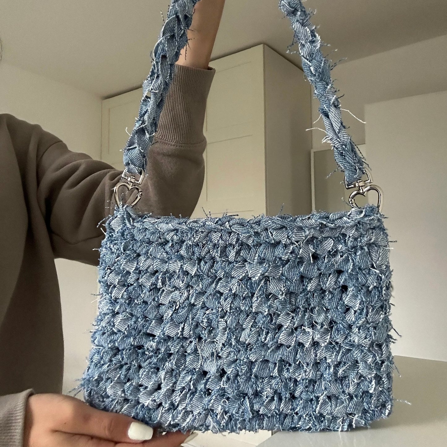 Crochet Jeans Yarn Handbag Pattern