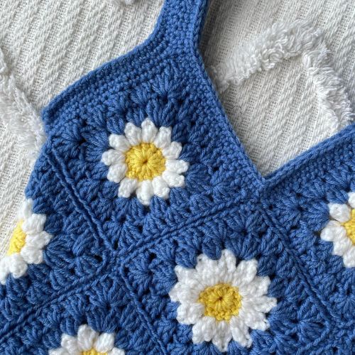 Crochet Daisy Tote Bag Pattern