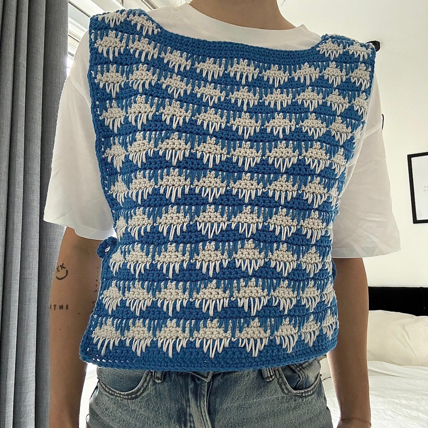 Crochet Tie Vest Pattern