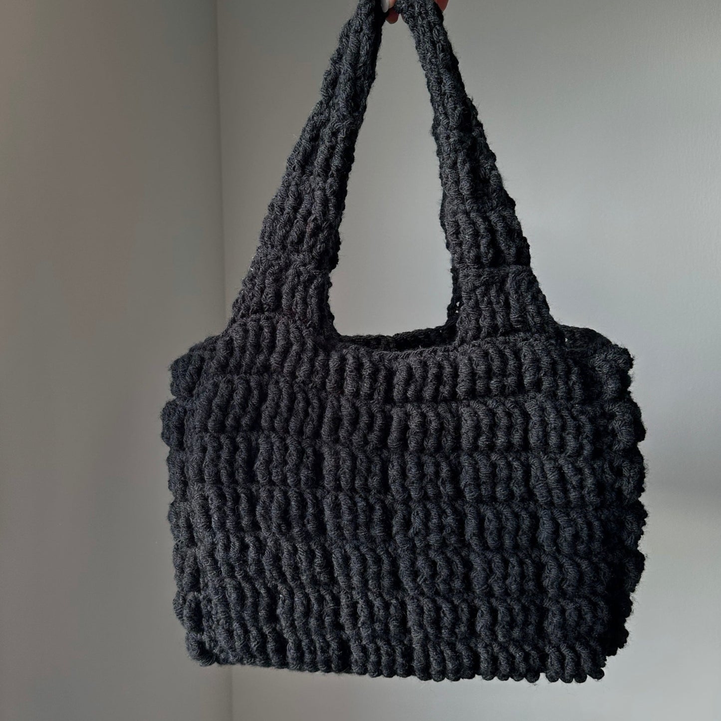 Crochet Textured Shoulder Bag Pattern