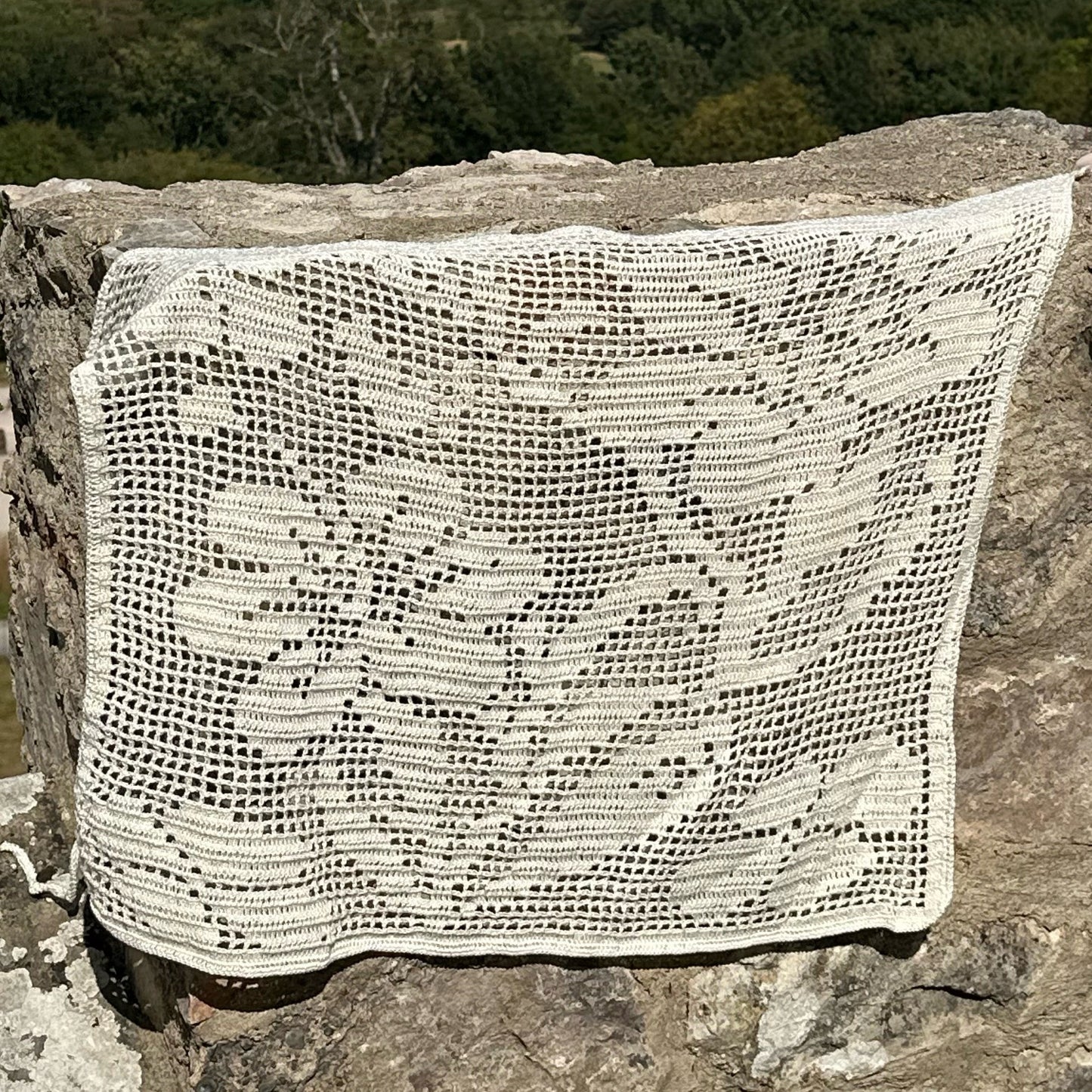 Crochet Filet Tie Skirt Pattern