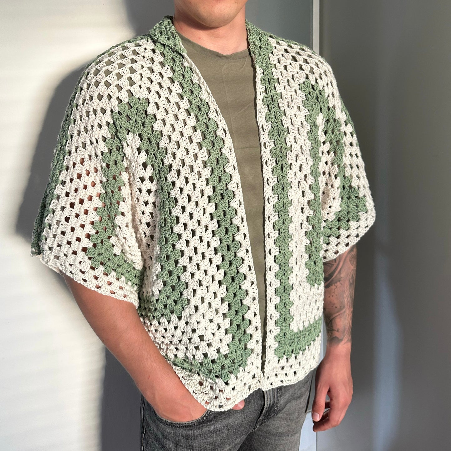 Crochet Granny Hexagon Shirt Pattern