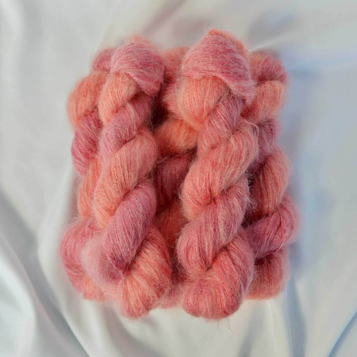 Lace Weight Superkid Mohair and Mulberry Silk Yarn 50g in colour Blazing Saffron