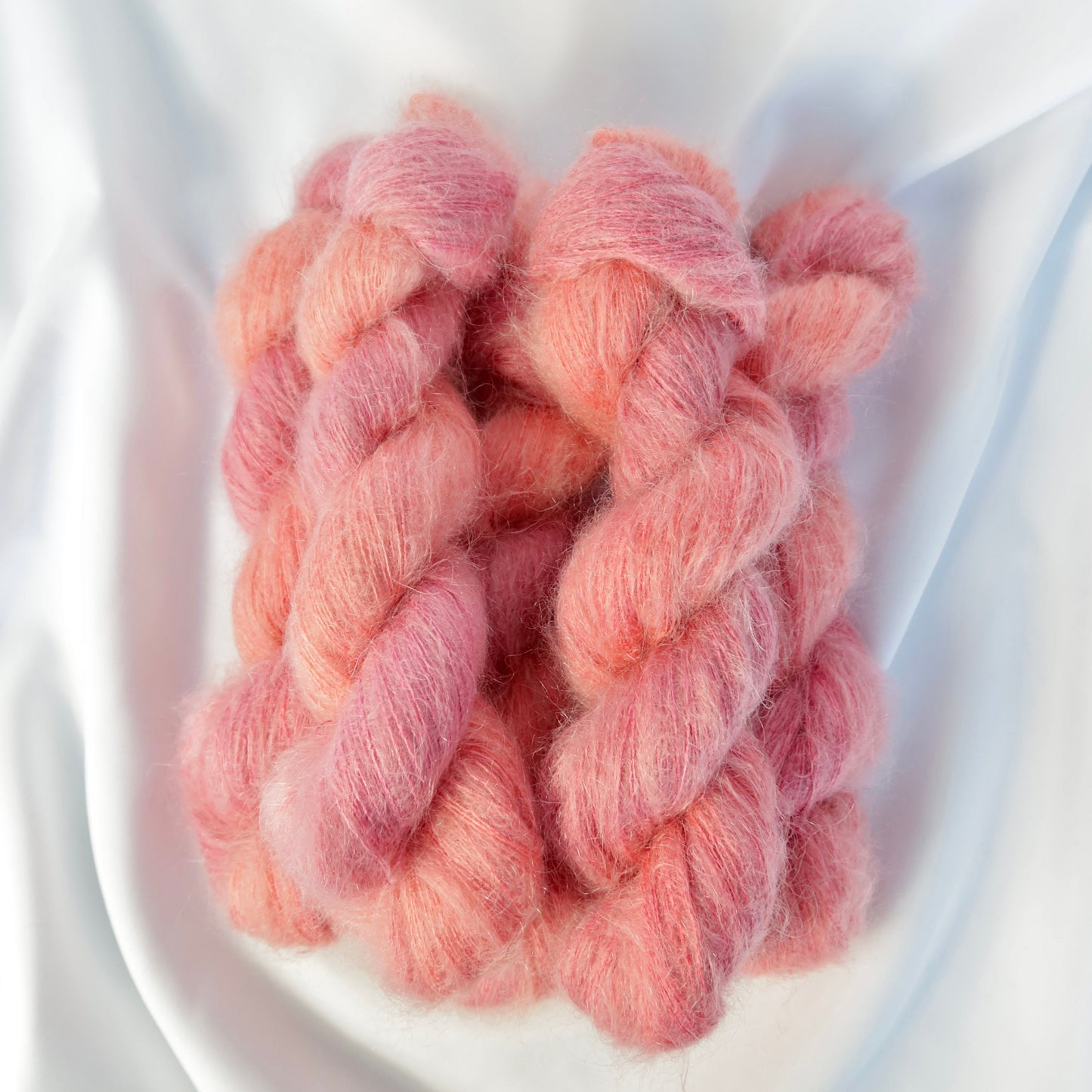 Lace Weight Superkid Mohair and Mulberry Silk Yarn 50g in colour Blazing Saffron