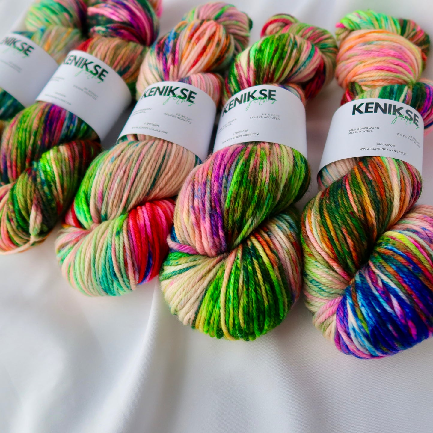 DK Superwash Merino Wool Yarn 100g in colour Addicted