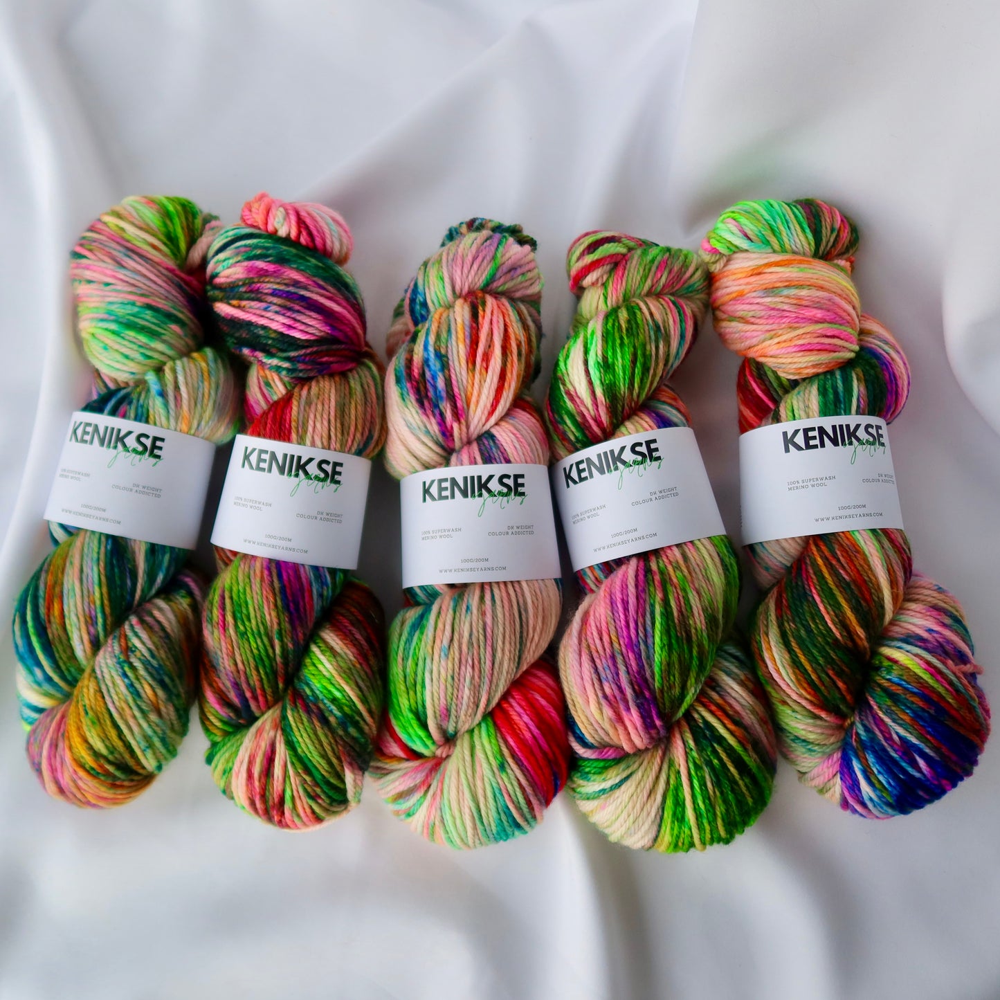 DK Superwash Merino Wool Yarn 100g in colour Addicted