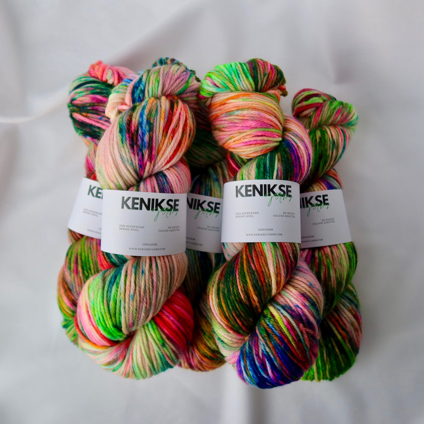 DK Superwash Merino Wool Yarn 100g in colour Addicted