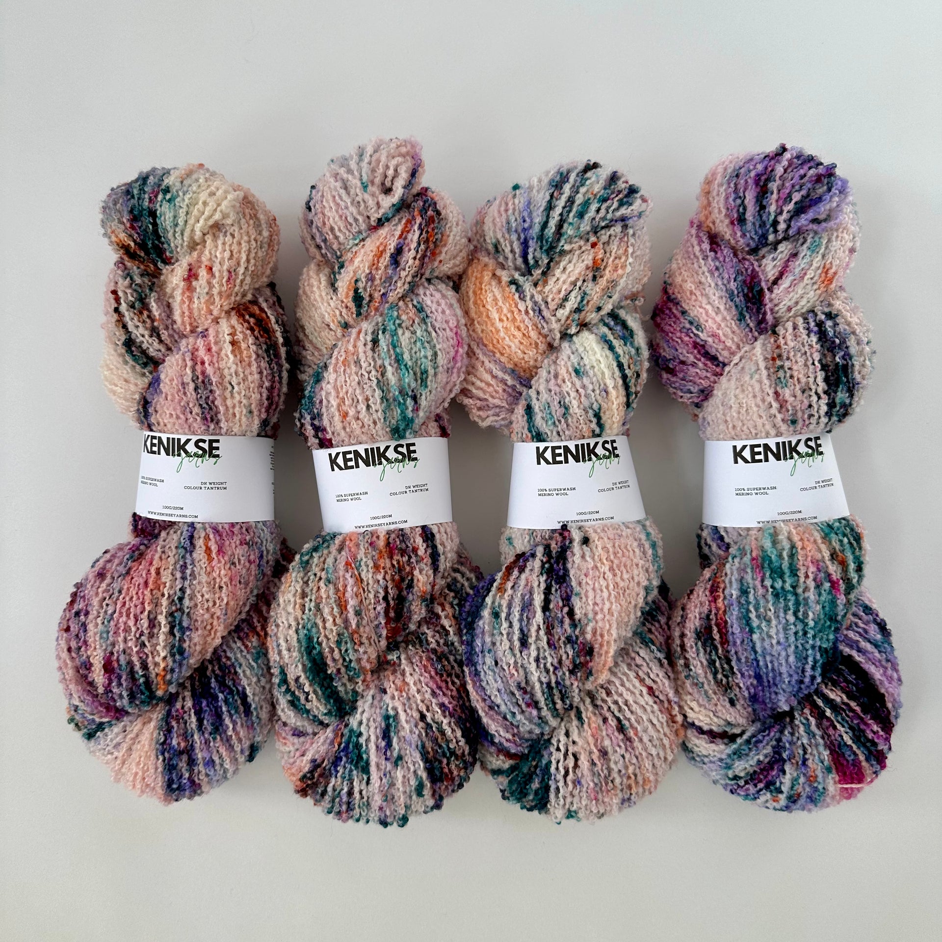 DK Superwash Merino Boucle Wool 100g in colour Tantrum – Kenikse Yarns