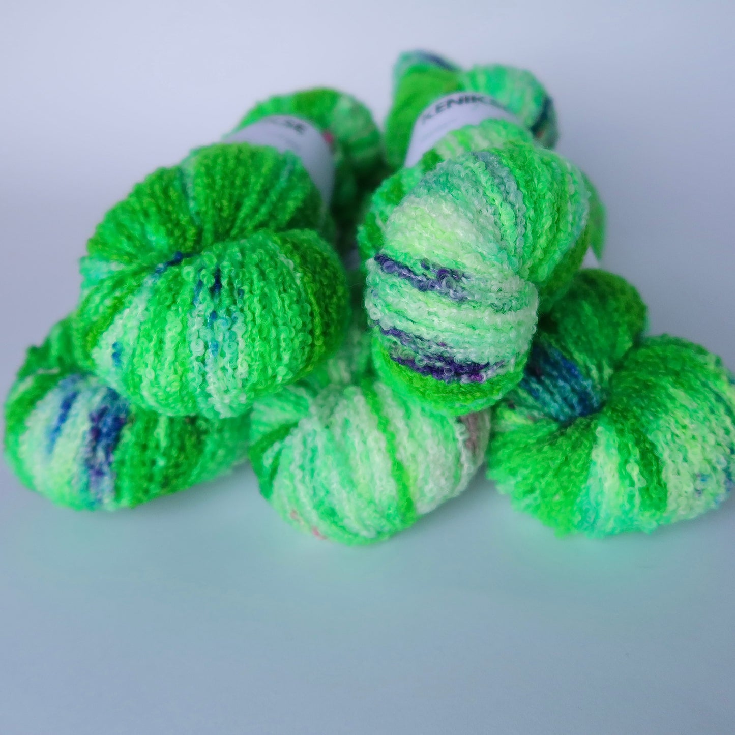 DK Superwash Merino Boucle Wool 100g in colour Blooming Garden