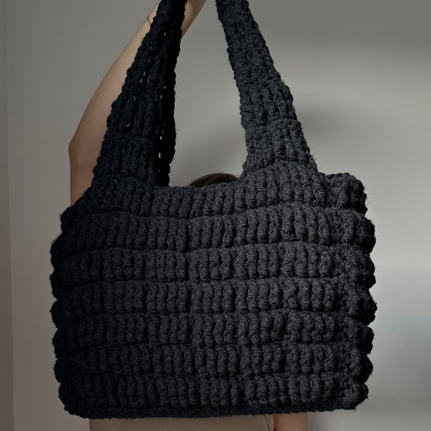 Crochet Textured Shoulder Bag Pattern