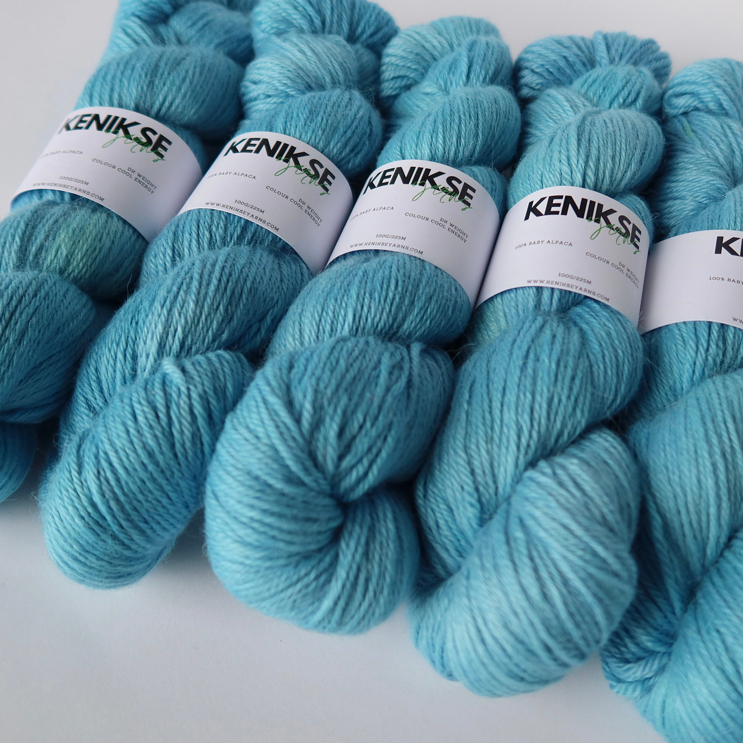 DK Baby Alpaca Yarn 100g in colour Cool Energy