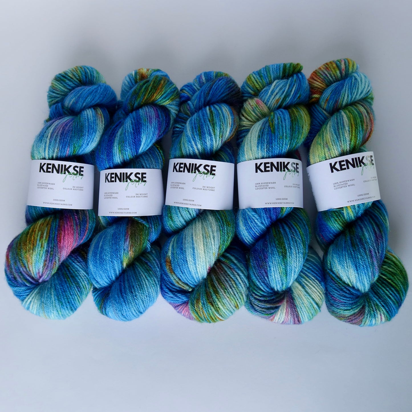 DK Superwash Bluefaced Leicester Wool Yarn 100g in colour Nocturne