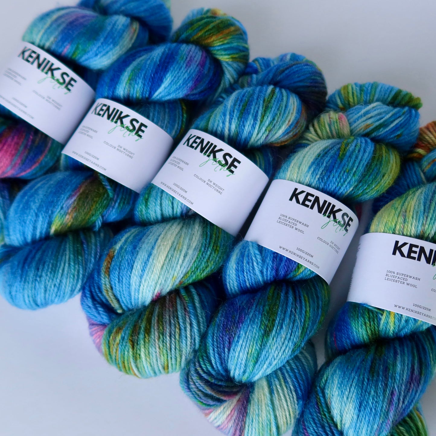 DK Superwash Bluefaced Leicester Wool Yarn 100g in colour Nocturne