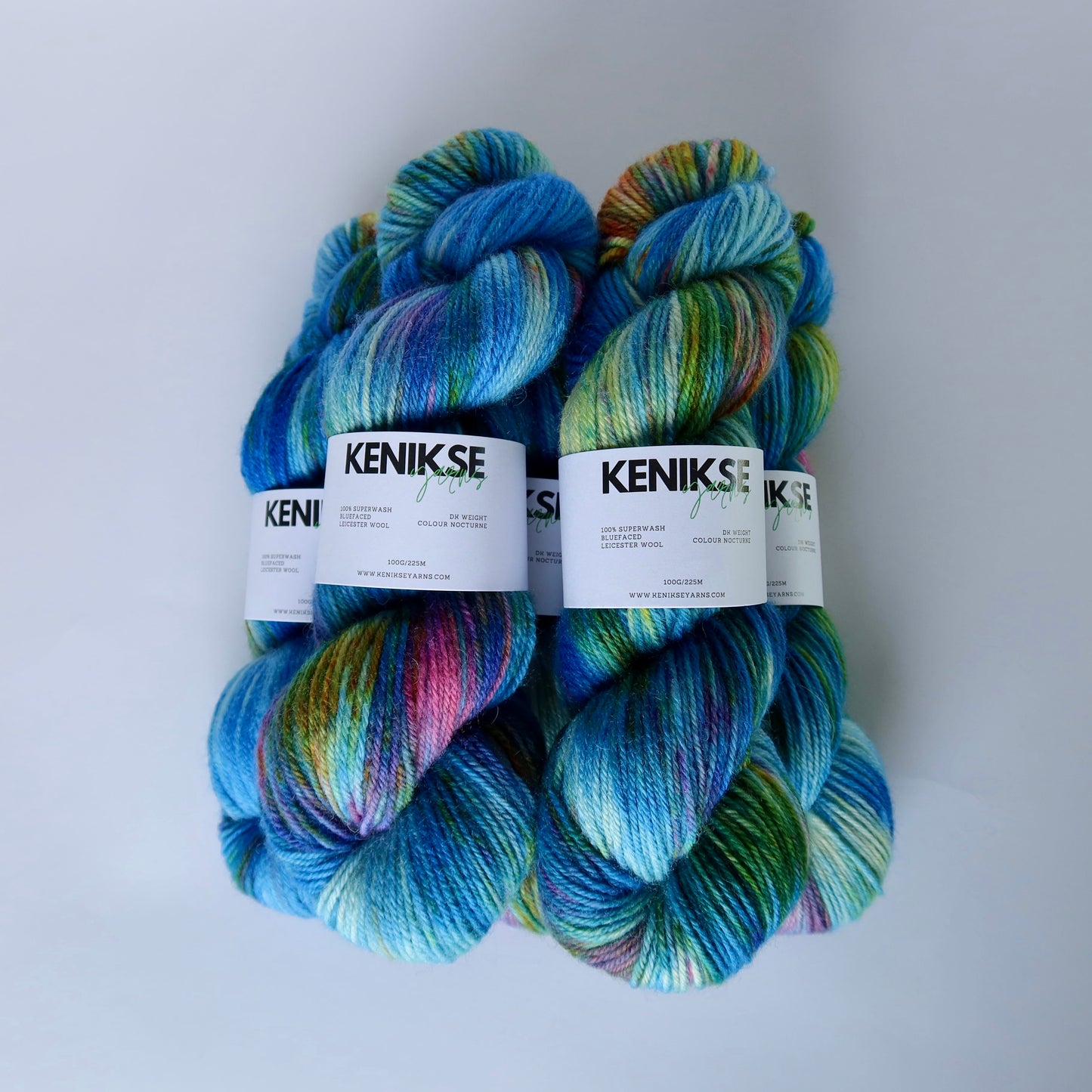 DK Superwash Bluefaced Leicester Wool Yarn 100g in colour Nocturne