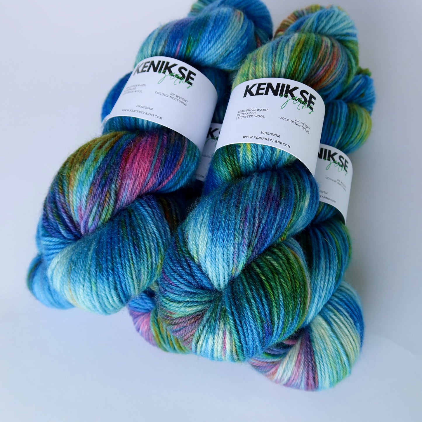 DK Superwash Bluefaced Leicester Wool Yarn 100g in colour Nocturne