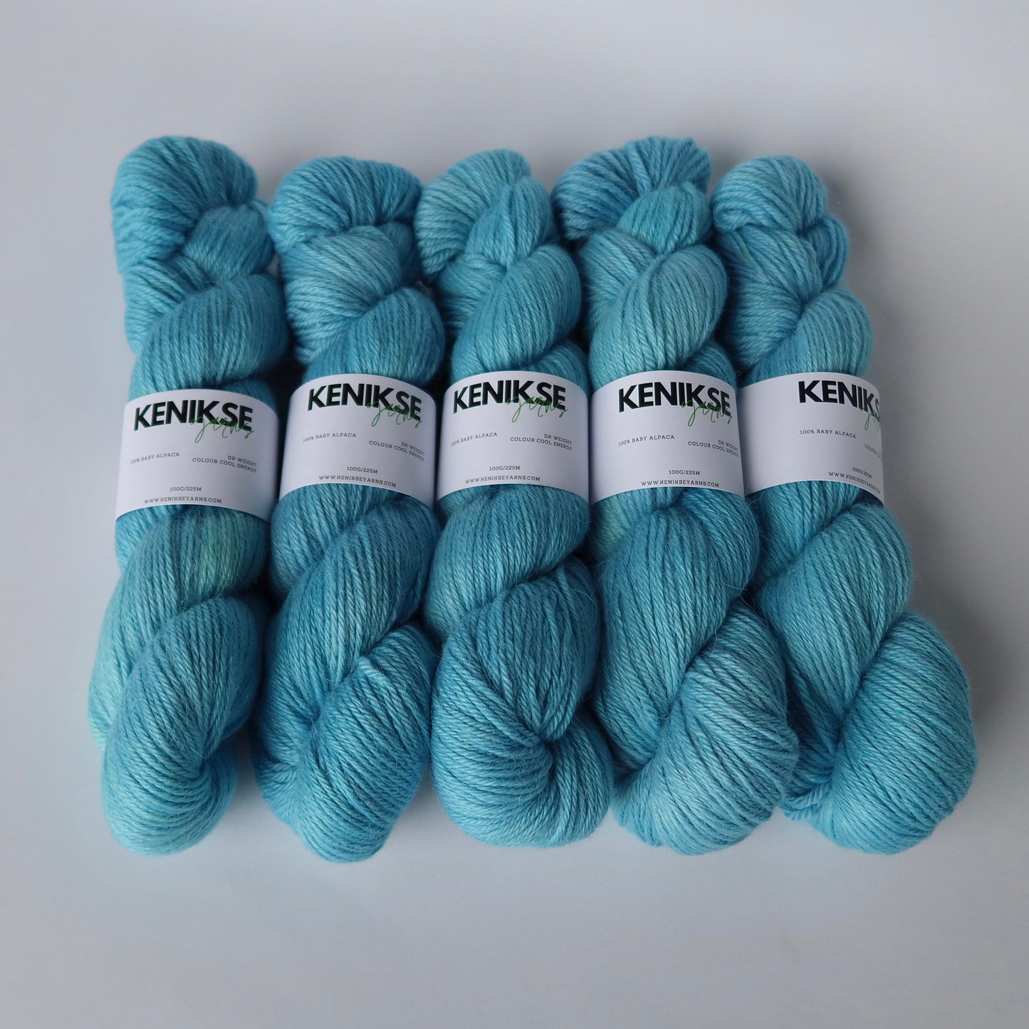 DK Baby Alpaca Yarn 100g in colour Cool Energy