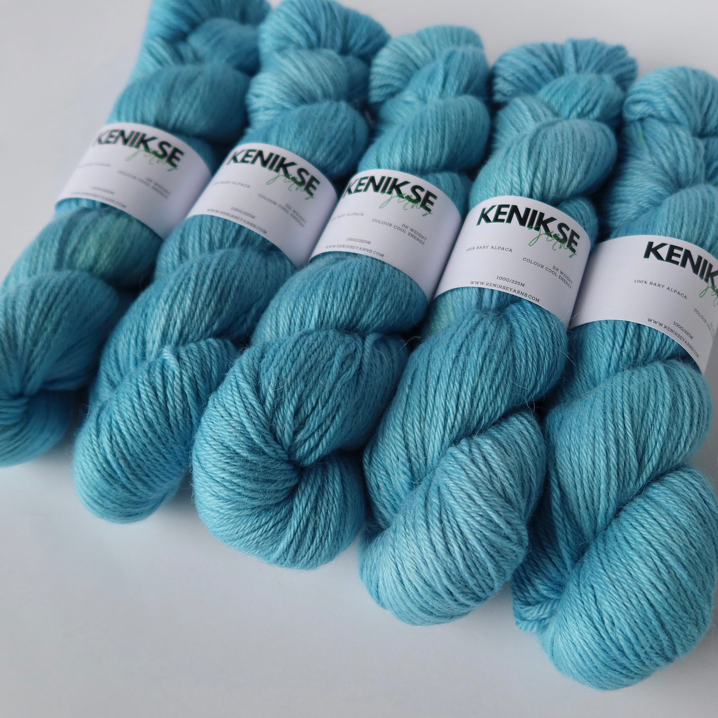 DK Baby Alpaca Yarn 100g in colour Cool Energy