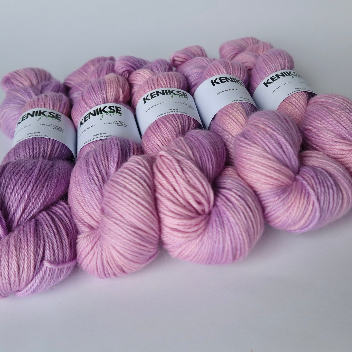 DK Baby Alpaca Yarn 100g in colour Lavender Passion