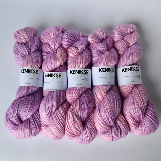 DK Baby Alpaca Yarn 100g in colour Lavender Passion