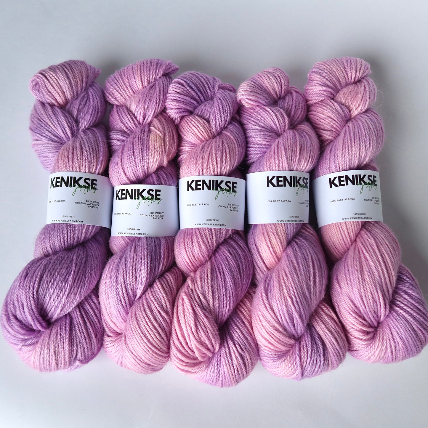 DK Baby Alpaca Yarn 100g in colour Lavender Passion