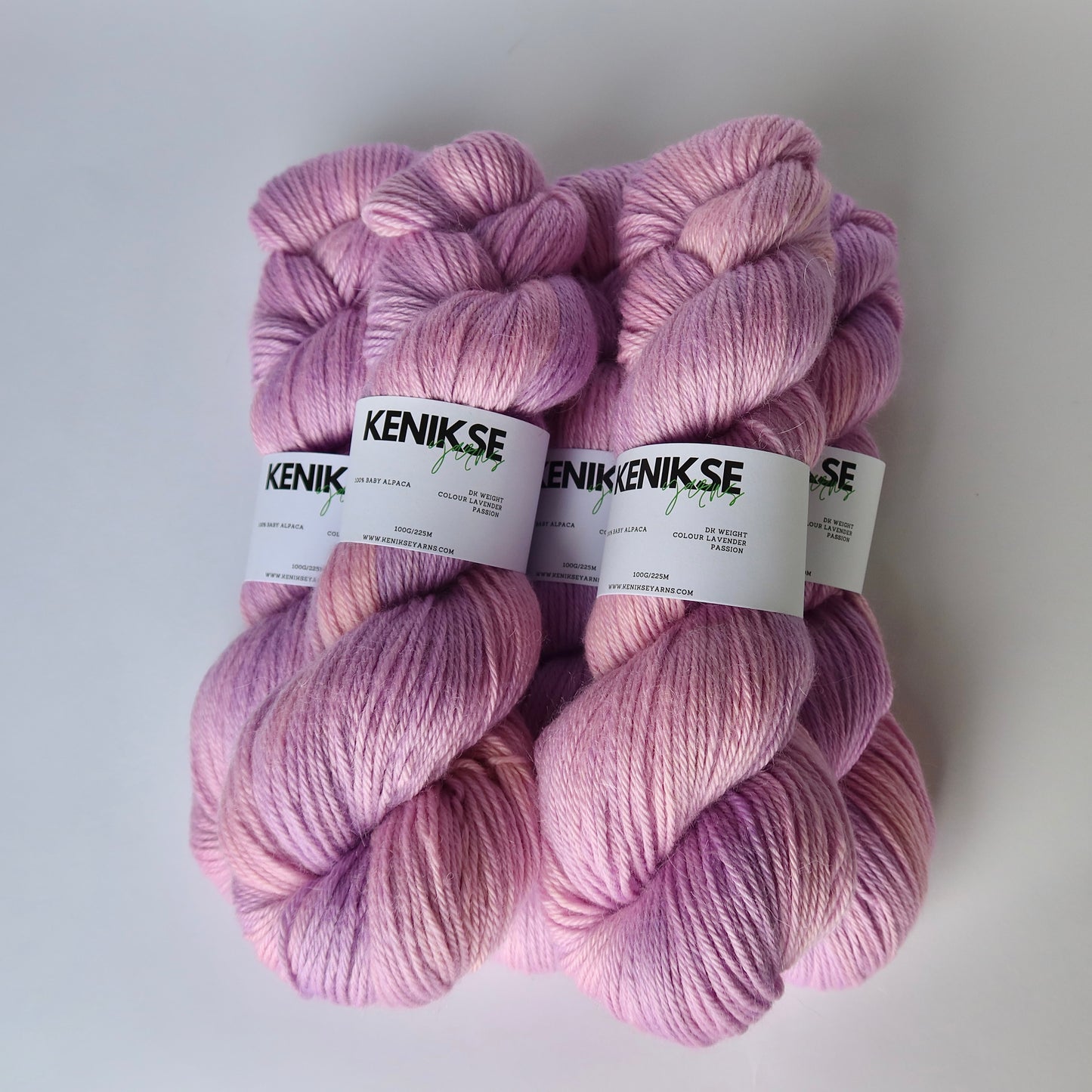 DK Baby Alpaca Yarn 100g in colour Lavender Passion