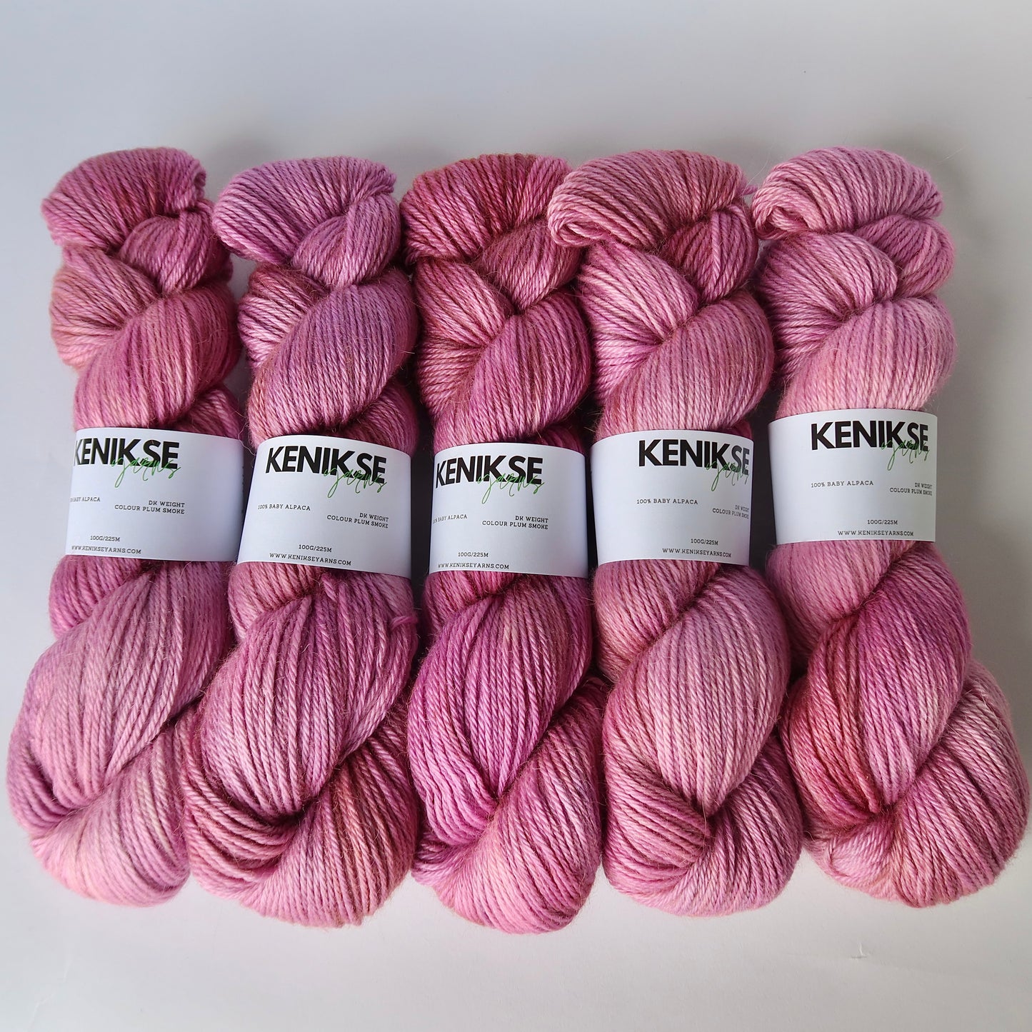 DK Baby Alpaca Yarn 100g in colour Plum Smoke