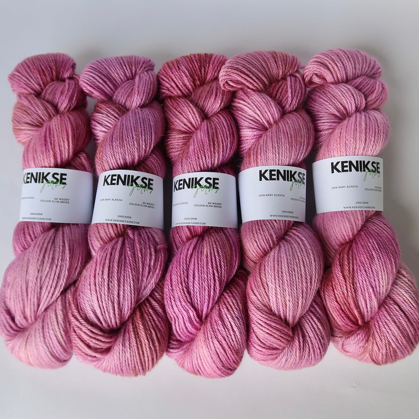 DK Baby Alpaca Yarn 100g in colour Plum Smoke