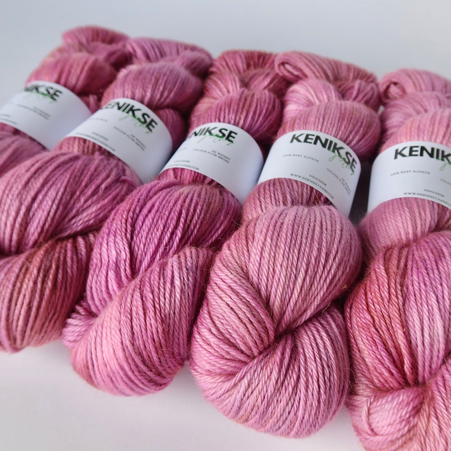 DK Baby Alpaca Yarn 100g in colour Plum Smoke