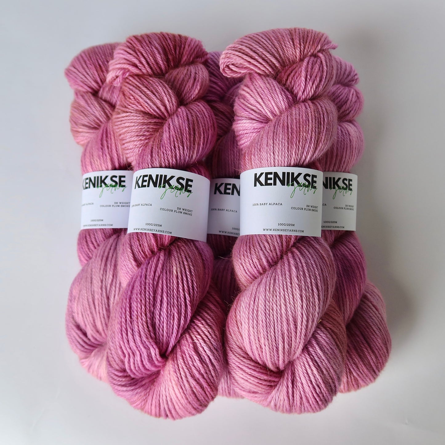 DK Baby Alpaca Yarn 100g in colour Plum Smoke